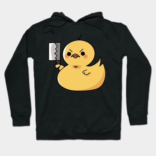 Angry gummy duck with knife! Hoodie